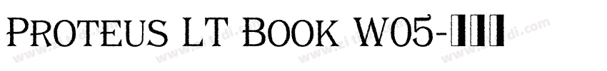 Proteus LT Book W05字体转换